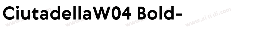 CiutadellaW04 Bold字体转换